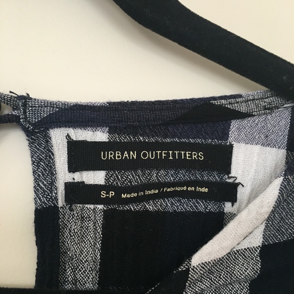 Urban Outfitters Textured Plaid Babydoll Dress - Picture 6 of 7